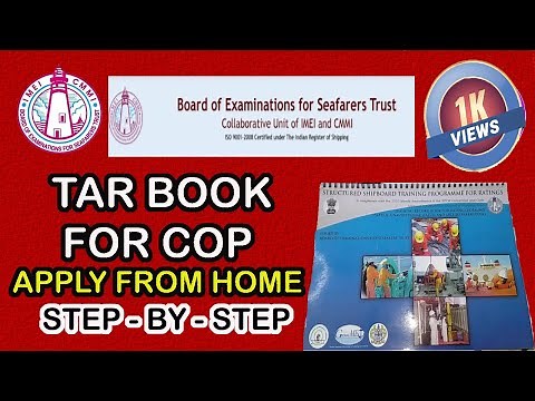 How To Get TAR BOOK For COP Certificate Of Proficiency as Able Seafarer