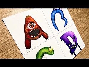 Drawing ALPHABET LORE | ROBLOX