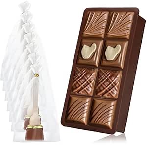 Newtay 151 Pcs Hot Chocolate Stirring Spoons Kit Hot Chocolate Bombs Stirring Spoons Wooden for Cocoa Bombs Candy Baking Milk, Peppermint