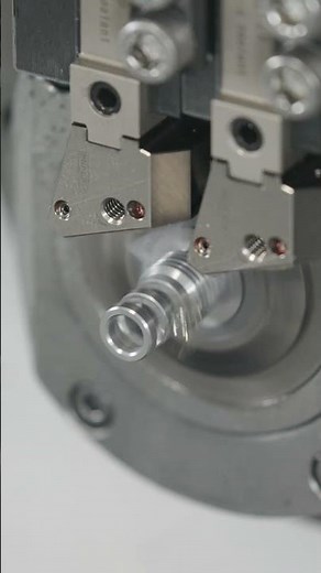 ESPRIT EDGE drives high-speed machining of an automotive sleeve 🔧✨ #shorts #cnc #Hexagon #ESPRIT