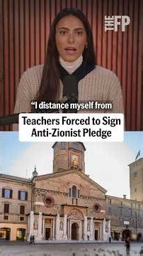 Teachers Forced to Sign Anti-Zionist Pledge