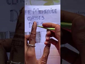 Free Mehandi Class Day 1 || Tanisha Mehandi Tutorial #art #mehendi