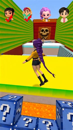 KPop Demon Hunters VS Noob Pro Challenge ❤️😱 Part 7 #shorts#minecraft#brainrot