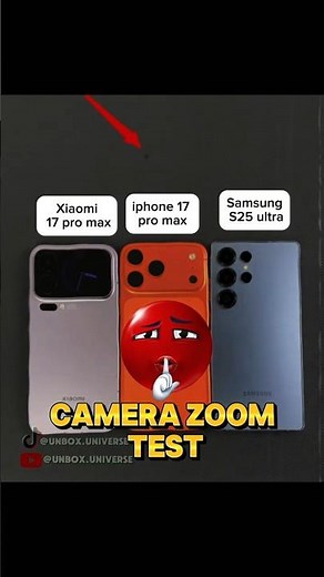iPhone 17 Pro Max vs Samsung S25 Ultra vs Xiaomi 17 Pro Max INSANE Zoom Test!😳📸 #shorts#viralvideo