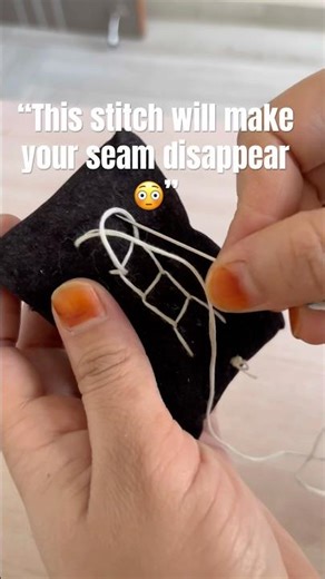 Invisible Stitch Tutorial | Seam Disappears Like Magic ✨#shorts #sewingtutorial #handsewing