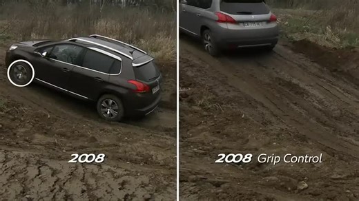 Essai Peugeot 2008 : système GRIP CONTROL