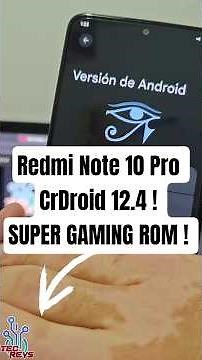 Redmi Note 10 Pro - CRDROID 12.4 ! NUEVA VERSION SUPER GAMER Y GENIAL ! FLUIDEZ EXTREMA !