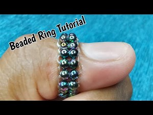 Beaded Ring Tutorial For Beginners | Easy DIY Jewelry Making