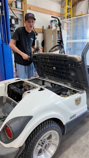 2.2M views · 42K reactions | Locked Up 臘‍♂️ #golfcart #junkyard #golf #forgotten #junkyardjack #rancherokid #cleftstrong | Speed Bump Garage | Facebook