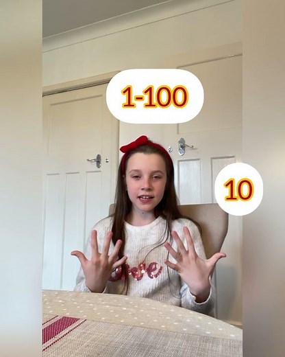 Numbers 1-100 in English - Eva counting in English - English for kids