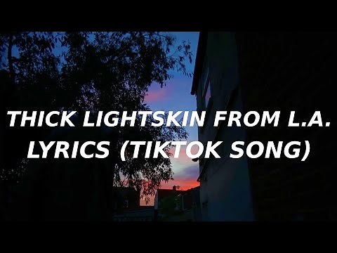 Sweetladychallenge - Lewy BlueStrips (Lyrics) (TikTok Song) Thick Lightskin From LA