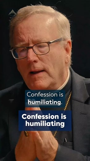 Timeless Homilies on Instagram: "Bishop Barron says Confession is Humiliating and that's a good thing. When we go to Confession, we are letting Jesus do what he wants to do says Fr. Mike • #catholicpreaching #catholicspirituality #catholicism #catholicreels #catholicvideos #christianreels #confession"