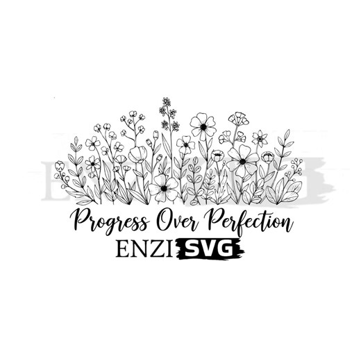 Progress Over Perfection SVG | PNG T-shirt Design (digital Download) | Personalized Gifts | Printable Wall Art | Enzi Svg - Etsy