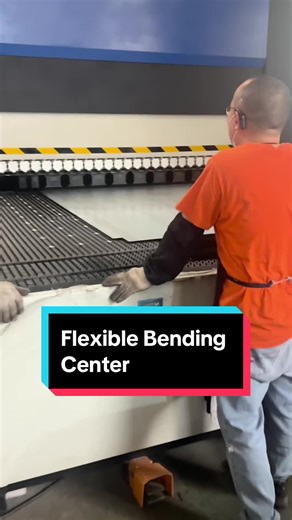 The flexible bending center automatically completes metal processing procedures such as upward bending and edge flanging.#cncmachine #sheetmetal #manufacture #sheetmetalbending #bendingcenter #panelbender #automaticbendingmachine #panelbending #sourcefactory #pressbrake #bendingmachine