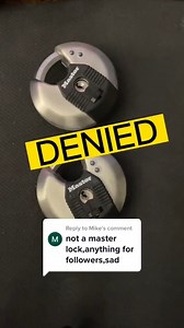 DENIED #masterlock #education #trend | Captain Lock Smith