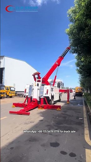 12T Rotator Wrecker Tow Truck 12 Tons Telescopic Boom Crane 360 Degree Rotation #emergencytowing