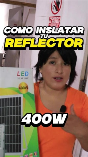Instala tu reflector solar de 400W fácilmente