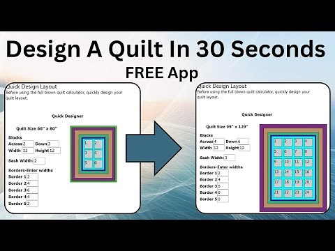 Quick Quilt Layout Design Tool | Free App To Quickly Design a Quilt Layout