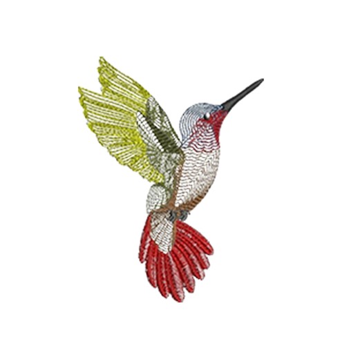 Hummingbird Machine Embroidery Design: Detailed Realistic Textures(5 Sizes, 8 Formats Digital File) - Etsy
