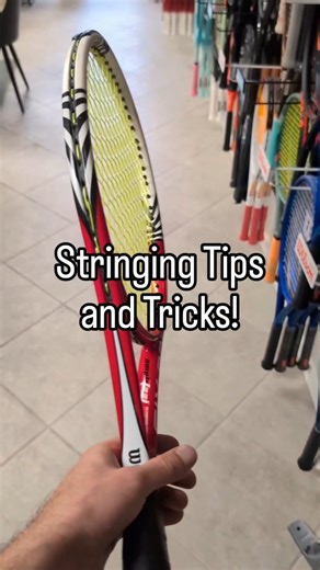 YourTennisBud | Lots of tips for stringing, but here are just a few! On the Wilson Baiardo I find 9 racquet lengths for the mains and a little over 8 for... | Instagram