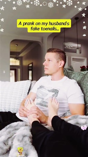 Fake toenail prank on my husband #funny #prank #usa #fyp #funnyvideos
