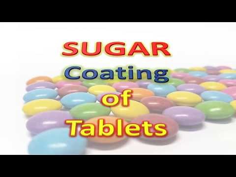 Sugar coating process of tablets