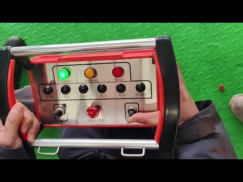 Hydroseeding machine working test