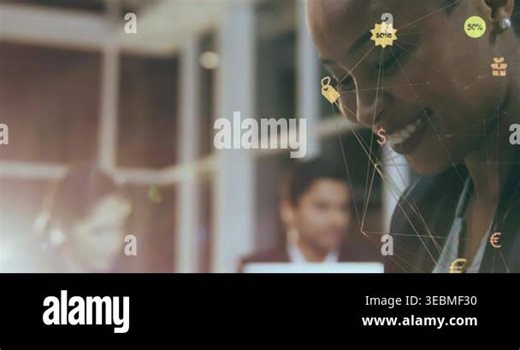 Animation of network of connections over person using smartphone. Global connections, data processing and digital interface concept digitally generated video Stock Video Footage - Alamy