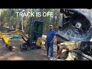 Mini excavator track come off... Advice for novices like me. DIY reinstall AGT H13R/MIVA