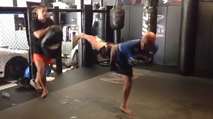 66K views · 1.3K reactions | Joe Rogan kicks really hard while Duane "Bang" Ludwig holds pad | Elite Striking | Facebook