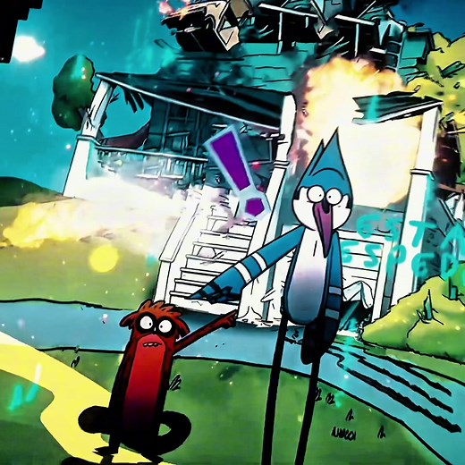 Montagem Fluxo Slowed: Mordecai e Rigby no Regular Show