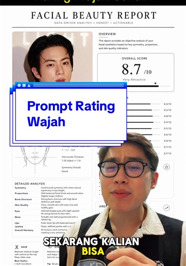 Berani liat rating muka sendiri? 🫪 #chatgpt #prompt #artificialintelligence #indonesia #viralprompt