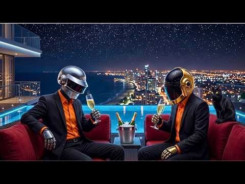 🥂 Daft Punk Rooftop Pool Vibes | Chill Disco, Synthwave, Chillwave, Electronic Funk Playlist