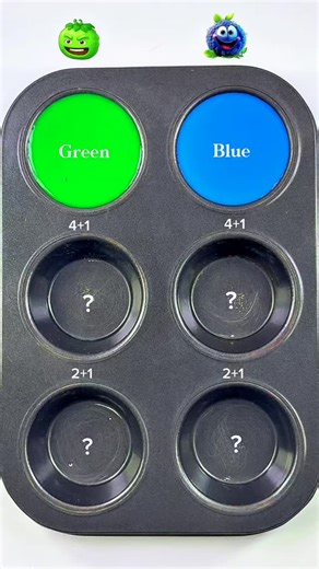 Color Mixing Lab on Instagram: "Let's Mixing Green + Blue 😍 #colormixing #painting #satisfying #artandcraft #art"