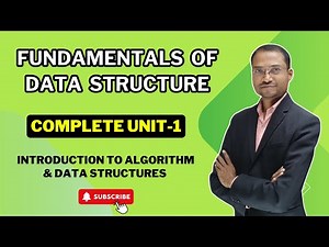 FUNDAMENTALS OF DATA STRUCTURE | COMPLETE UNIT-1 | BY. RAHUL SIR | #sppu #education