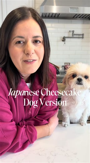 Making viral Japanese cheesecake together