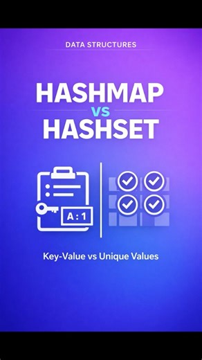 HashMap vs HashSet (When to Use What?) Difference Explained | DSA Basics #DSA #HashMap #Hashset