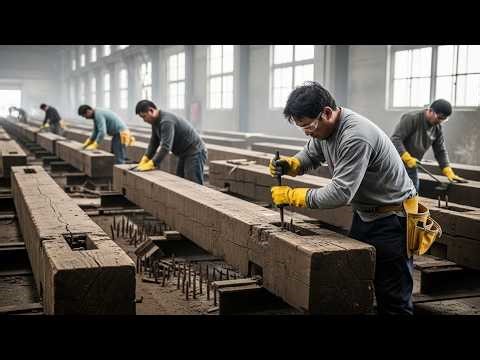Make a Standing Buffet Cabinet Using Old Beams Removed from a Stilt House