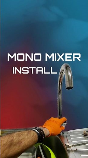 Dual lever MONO MIXER kitchen tap install