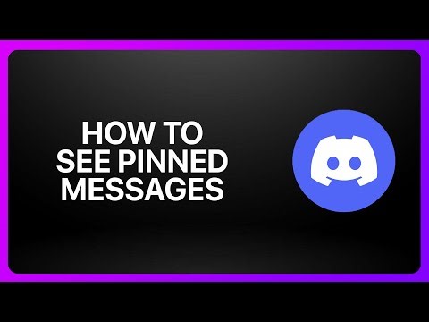 How To See Pinned Messages In Discord 2025! Tutorial