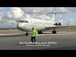 RAF VC10 starting engines and taxi at Vancouver March 3/11 - nothing beats Conway engines firing up!