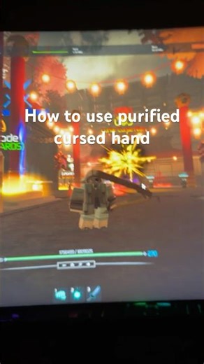 How to use purified cursed hand in jujitsu infinite #jjk #jjkgame
