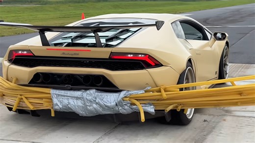 We launched a supercar with a giant slingshot - it broke the speed record