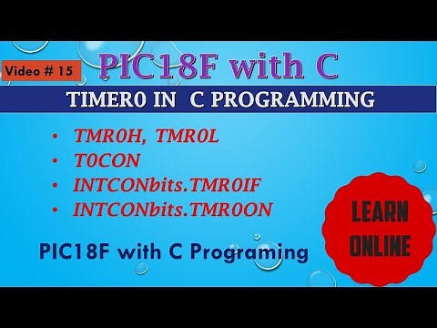 Timer0 in C programming for PIC18F microcontroller