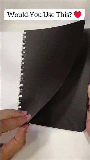 Black Journal | Premium Thick Black Pages 🖤 Flip Through #BlackJournal #Notebook #Stationery