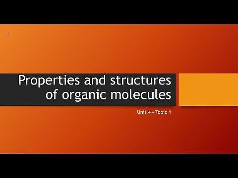 QCAA Chemistry Unit 4 Topic 1 ~ PROPERTIES AND STRUCTURE OF ORGANIC MOLECULES ~ Overview powerpoint