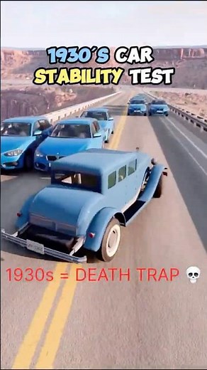 1930s vs 2020s: Car Stability Test 📉🏎️