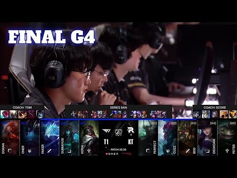 KT vs T1 - Game 4 | Grand Finals LoL Worlds 2025 | T1 vs KT Rolster G4 full