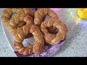 Turkish Sesame Bagel || Simit Ring Recipe || Sesame Bread Ring - Taste with Amber