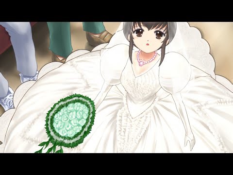 Young Man Transforms Into A Bride in a Wedding Dress On Train